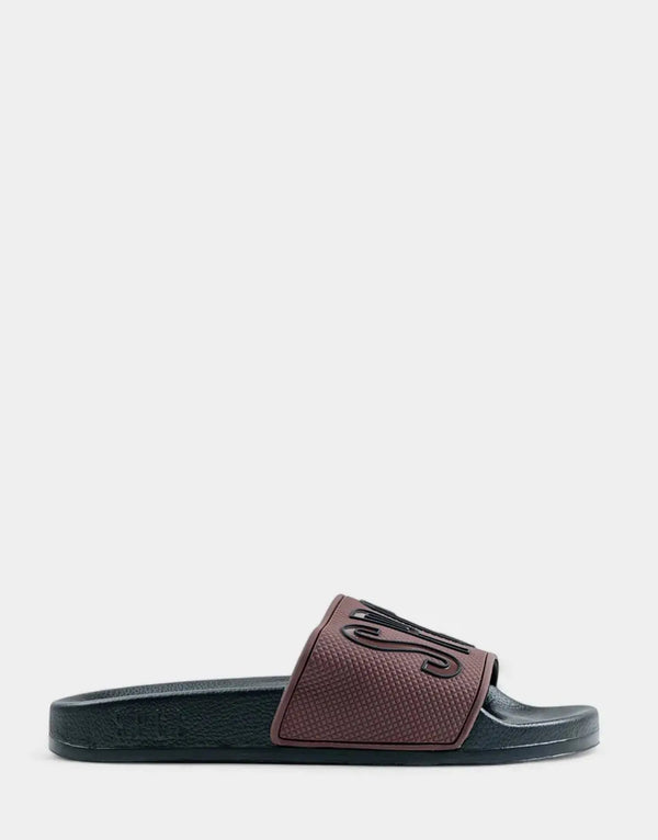 SPCC Rhomer Dark Berry Slides: Comfortable, Durable Men's Slip-On Footwear