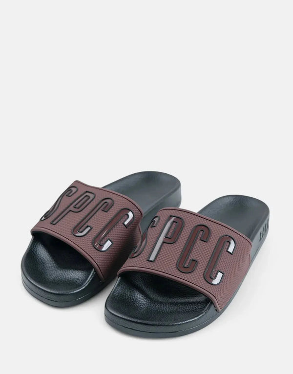 SPCC Rhomer Dark Berry Slides: Comfortable, Durable Men's Slip-On Footwear