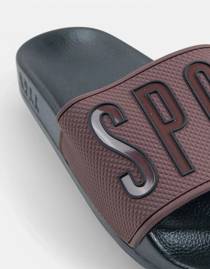 SPCC Rhomer Dark Berry Slides: Comfortable, Durable Men's Slip-On Footwear