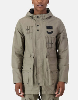 SPCC Richter Men's Cotton Stretch Urban Explorer Jacket with Hood and Pockets