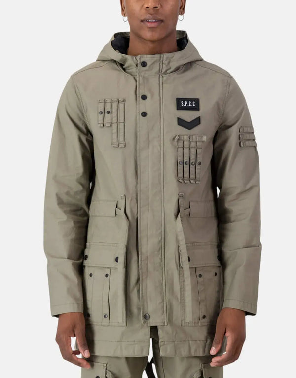 SPCC Richter Men's Cotton Stretch Urban Explorer Jacket with Hood and Pockets
