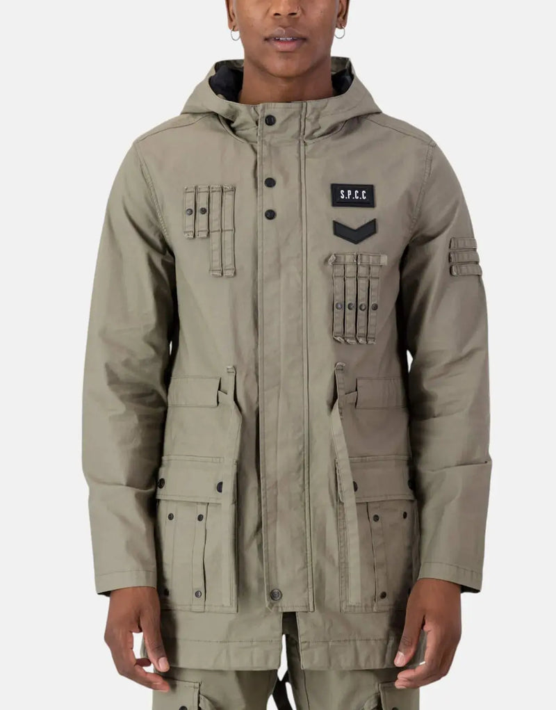 SPCC Richter Men's Cotton Stretch Urban Explorer Jacket with Hood and Pockets