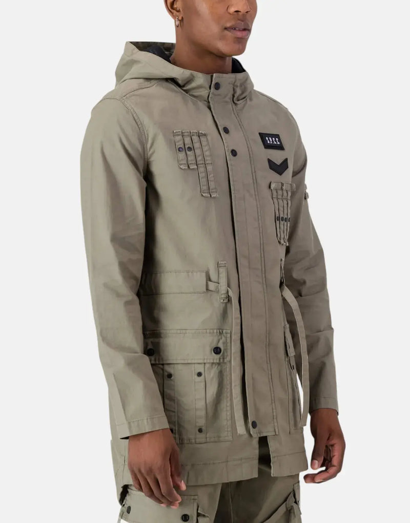SPCC Richter Men's Cotton Stretch Urban Explorer Jacket with Hood and Pockets