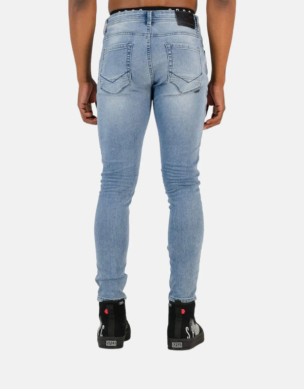 SPCC Rincon Super Skinny Jeans: Modern Fit, Indigo Blue, Vintage Wash