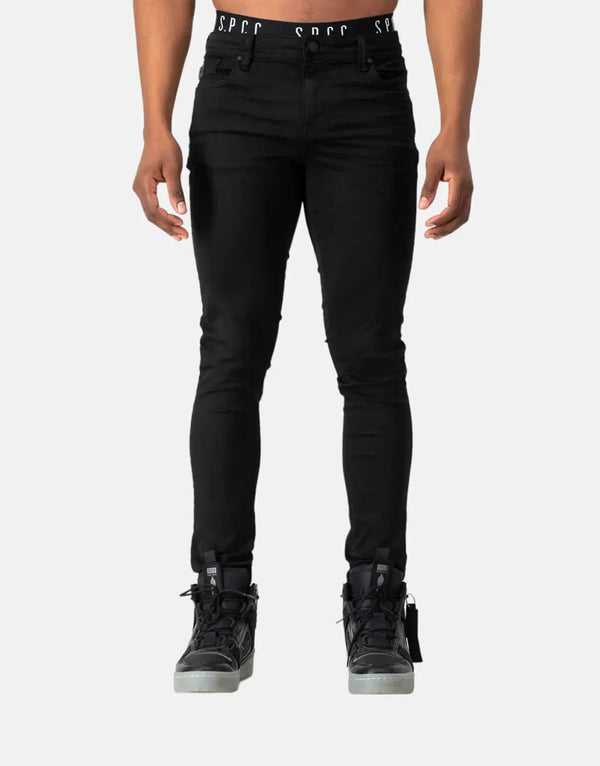 SPCC Rodan Men's Black Super Skinny Trench Fit Stretch Jeans