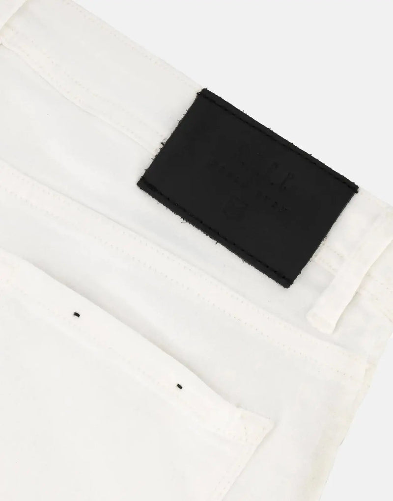 SPCC Shadowfax Men's Super Skinny White Stretch Denim Jeans, Ultimate Comfort