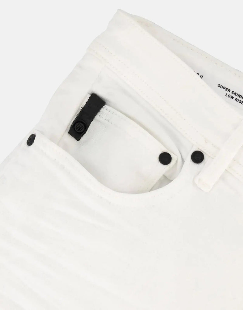SPCC Shadowfax Men's Super Skinny White Stretch Denim Jeans, Ultimate Comfort