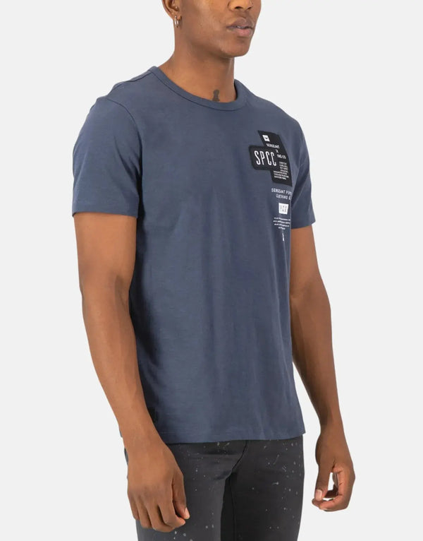SPCC Men's Voronin Blue T-Shirt: Premium Cotton, Regular Fit, Iconic Style