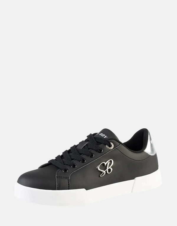 Sissy Boy Women's Basic SB Black Sneakers: Stylish, Comfortable, Everyday Footwear