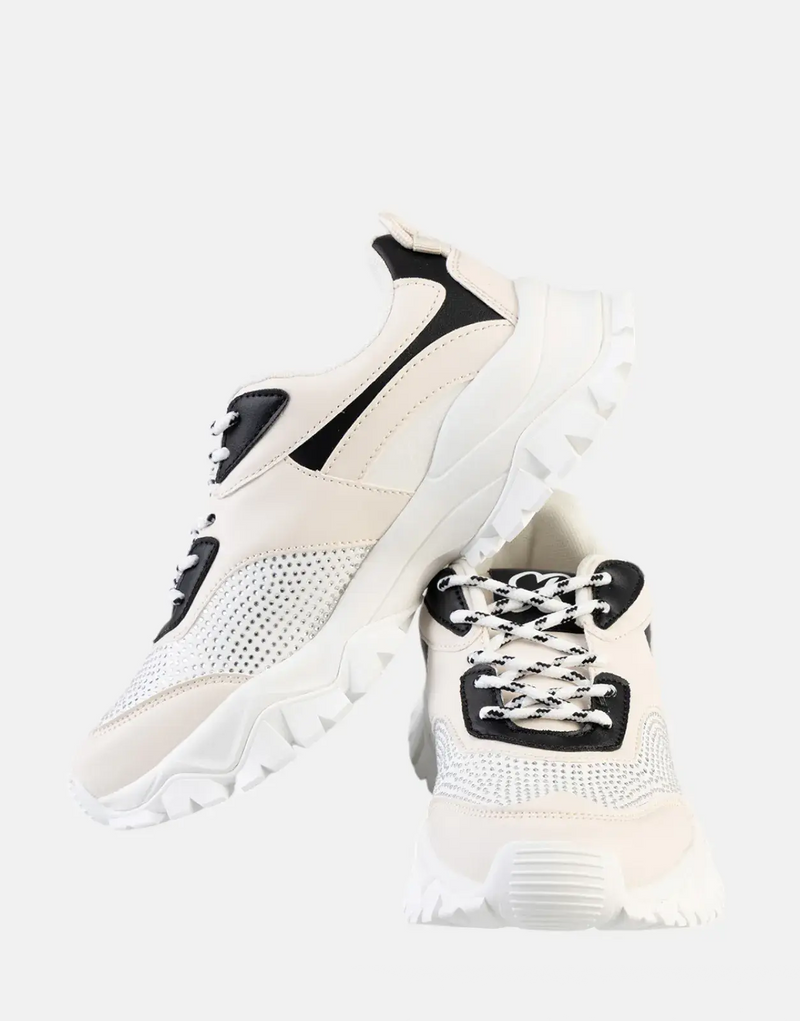 Sissy Boy Chunky Diamante Colorblock Sneakers - Stylish Fashion Shoes