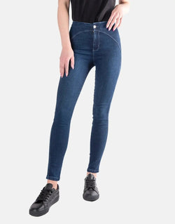 Sissy Boy Women's Ryder Low Rise Skinny Fit Buckle Back Denim Jeans