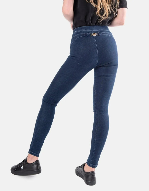 Sissy Boy Women's Ryder Low Rise Skinny Fit Buckle Back Denim Jeans