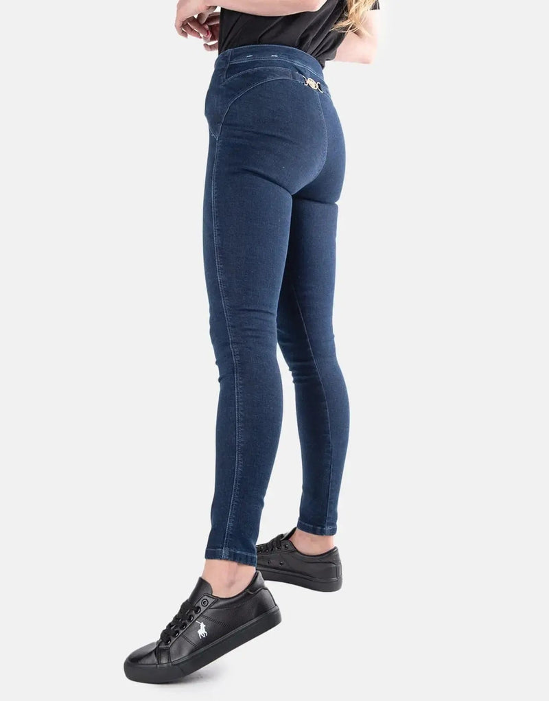 Sissy Boy Women's Ryder Low Rise Skinny Fit Buckle Back Denim Jeans