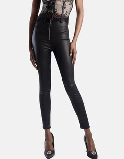Sissy Boy Shape Up High-Waisted Black Jeans with Flattering Front Zip