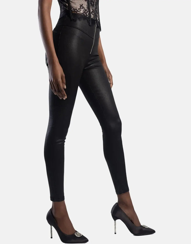 Sissy Boy Shape Up High-Waisted Black Jeans with Flattering Front Zip