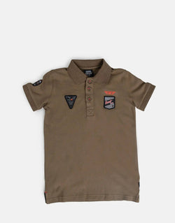 Premium Olive Pique Kids' Golfer Polo Shirt: Comfortable, Stylish, Durable Everyday Wear