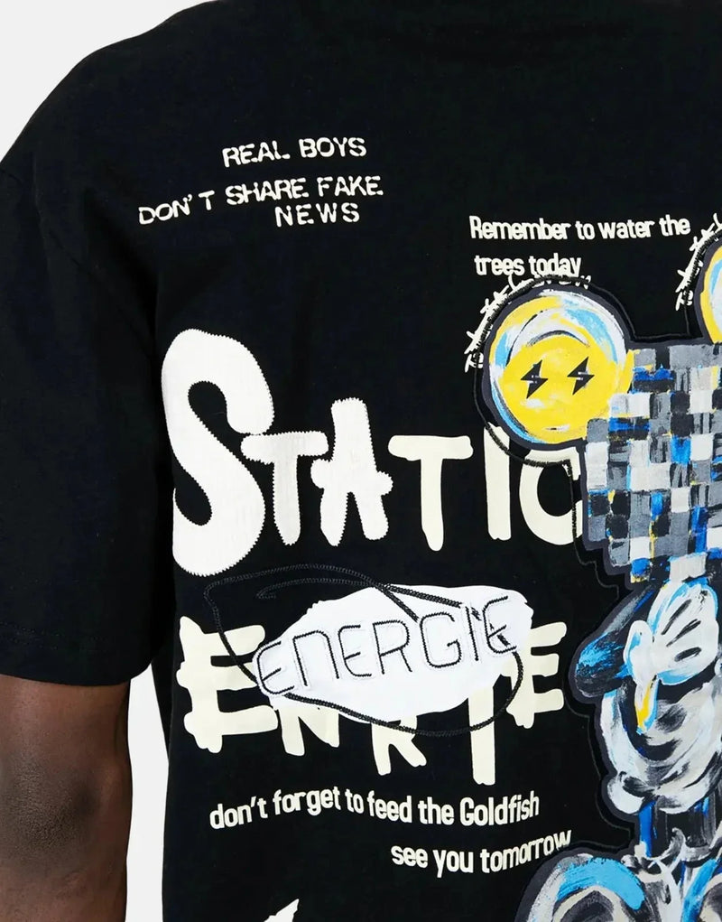 Premium Static Energie Bregenz Men's Black Crew Neck Essential T-Shirt
