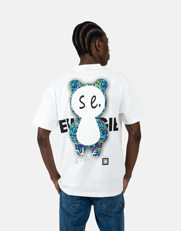 Static Energie Gruner White T-Shirt: Soft Cotton, Relaxed Fit, Essential Wardrobe Staple