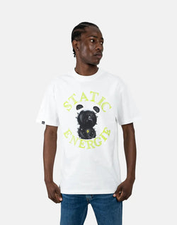 Static Energie Traunsee Crisp White Cotton T-Shirt Everyday Comfort Style