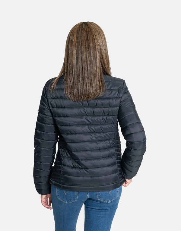 Superdry Women's Fuji Lite Padded Puffer Jacket: Lightweight, Warm, Stylish Black Coat
