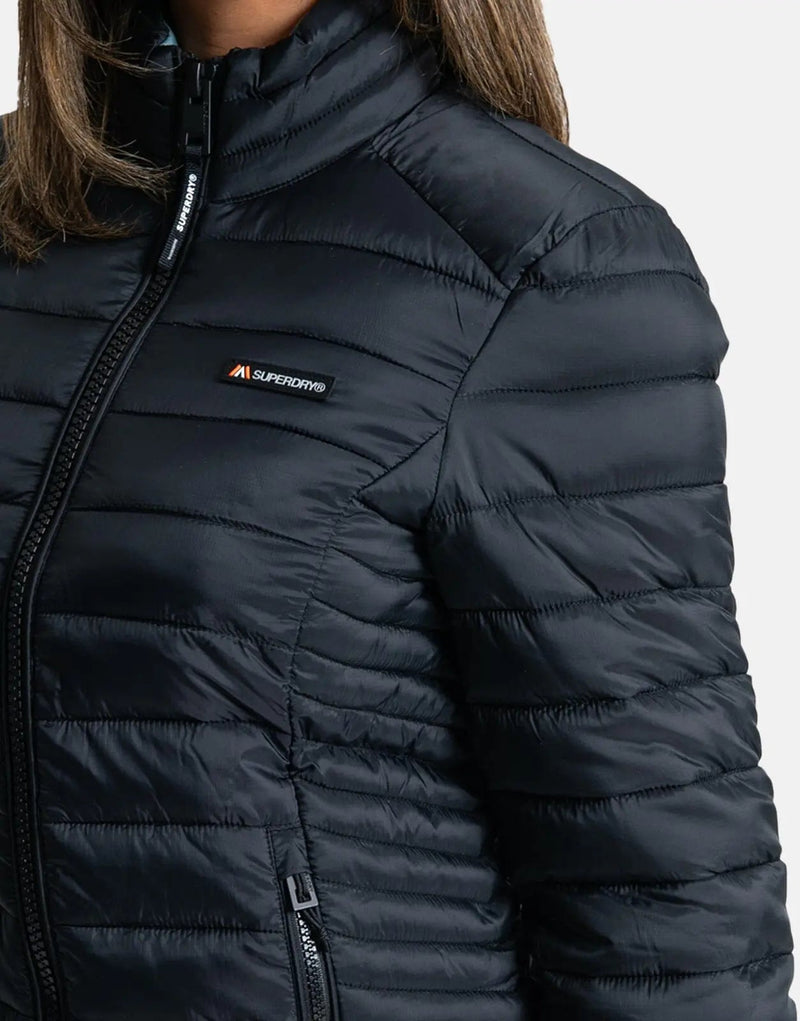 Superdry Women's Fuji Lite Padded Puffer Jacket: Lightweight, Warm, Stylish Black Coat
