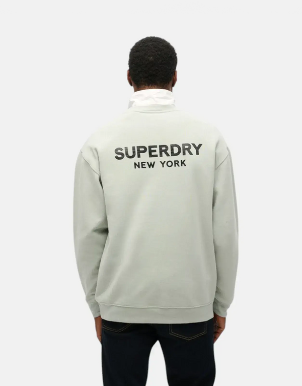 Superdry Luxury Sport Loose Fit Puritan Grey Sweatshirt – Supreme Comfort