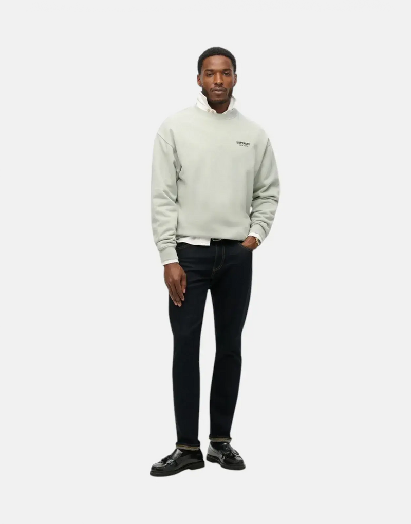 Superdry Luxury Sport Loose Fit Puritan Grey Sweatshirt – Supreme Comfort