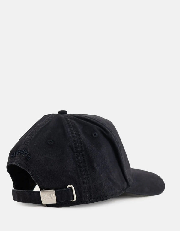 Superdry Merchant Monogram Eclipse Navy Cap, Adjustable, Iconic Style, One Size