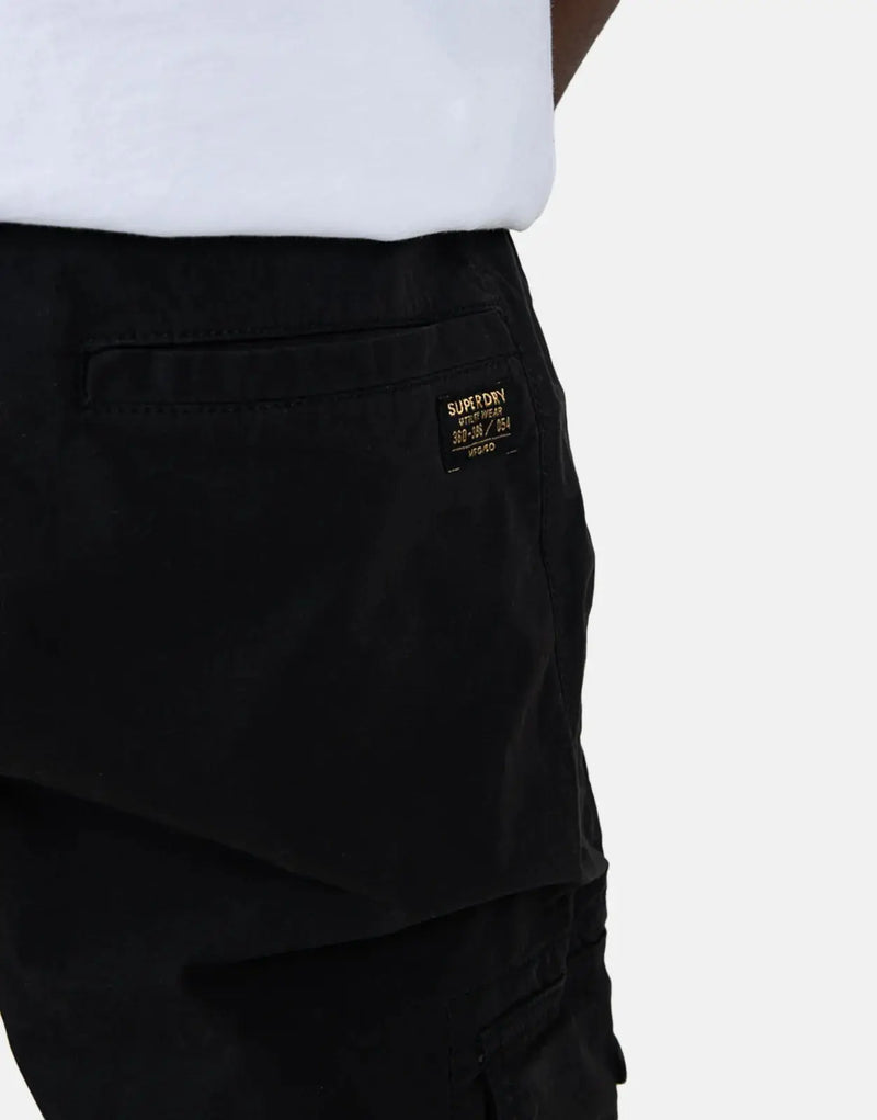 Superdry Para Slim Black Cargo Pants for Men: Stylish, Durable, Functional Fit