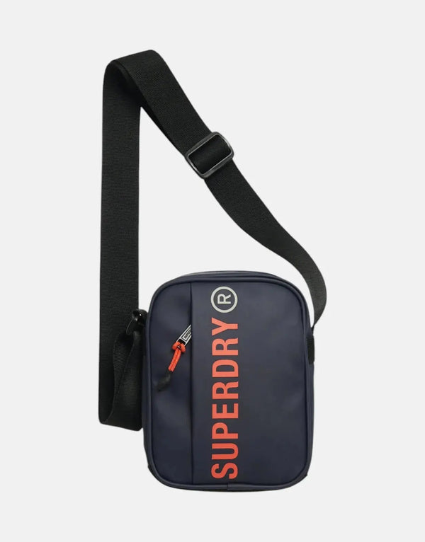 Superdry Tarp Navy Blue Crossbody Bag: Durable, Compact, Secure, Everyday Essential