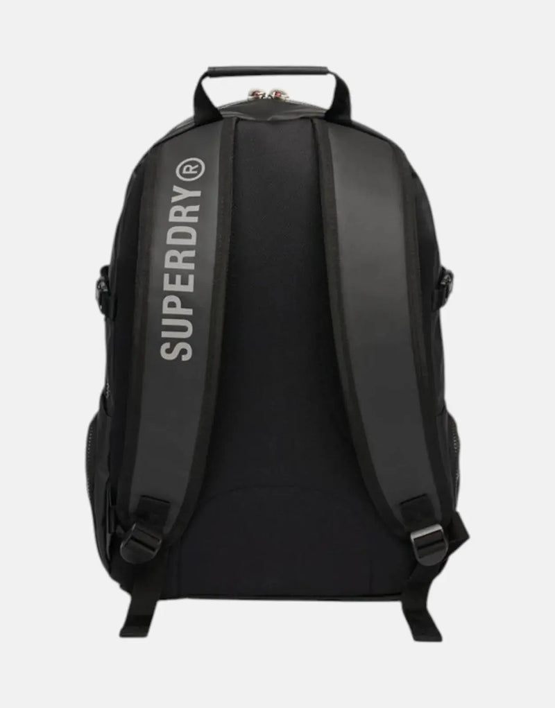 Superdry Tarp EMB Rucksack: Durable Black Khaki Green Adventure Backpack