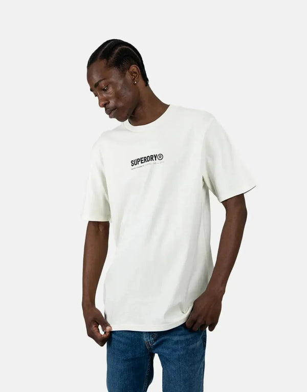Superdry Men's Utility Sport Graphic Tee: Comfort-Fit Performance, Bold Statement Style
