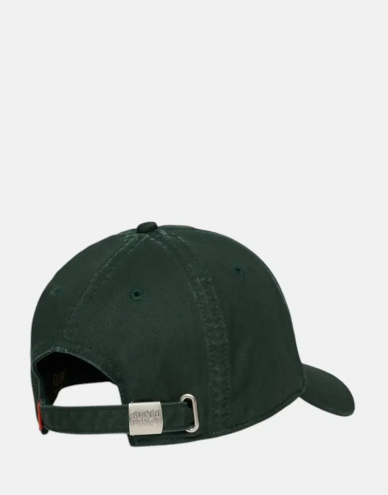Superdry Varsity Logo Academy Green Trucker Cap Distressed Vintage Sporty Style