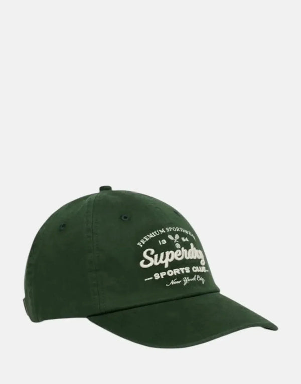 Superdry Vintage Club Deep Green Baseball Cap for Stylish Everyday Wear