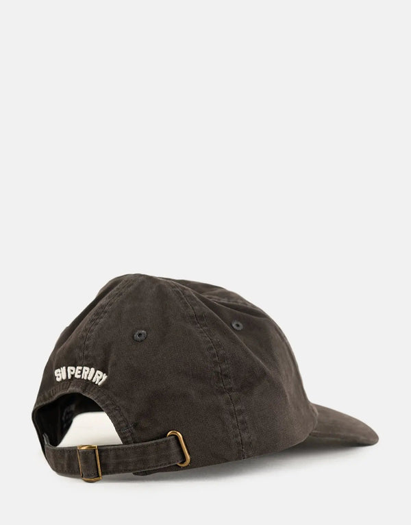 Superdry Vintage Club Black Baseball Cap: Classic Style, Adjustable, Durable Comfort