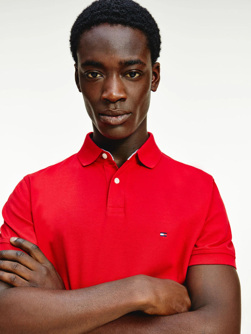 Tommy Hilfiger 1985 Regular Red Polo Shirt - Iconic Style, Comfortable Fit