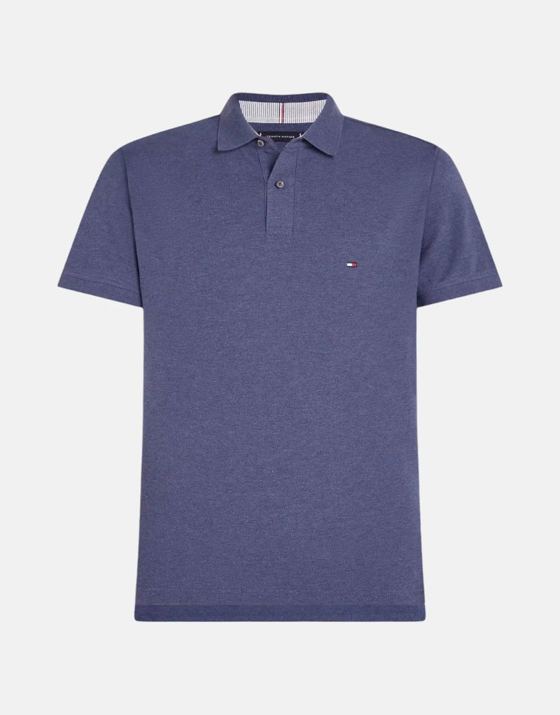 Tommy Hilfiger 1985 Slim Fit Organic Cotton Denim Blue Polo Shirt