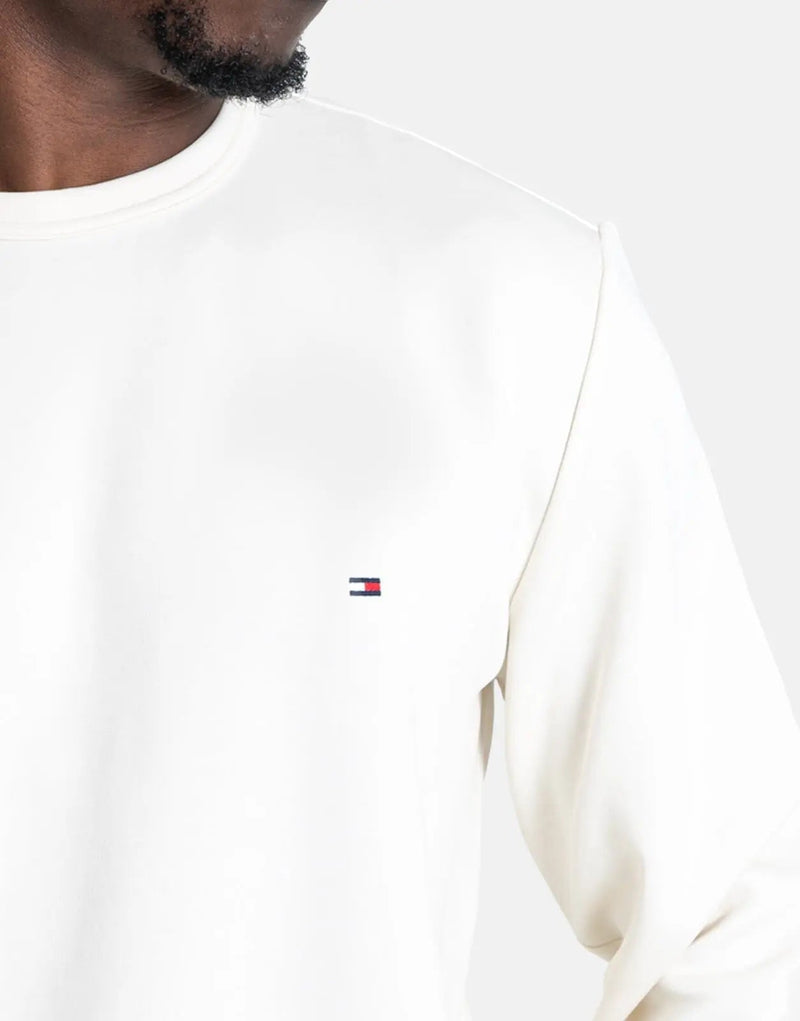 Tommy Hilfiger Women's Essential Ivory Crew Neck T-Shirt - Soft Comfort