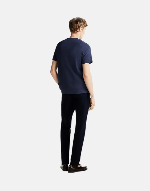 Tommy Hilfiger Essential Men's Heather Navy Regular Fit Pure Cotton T-Shirt