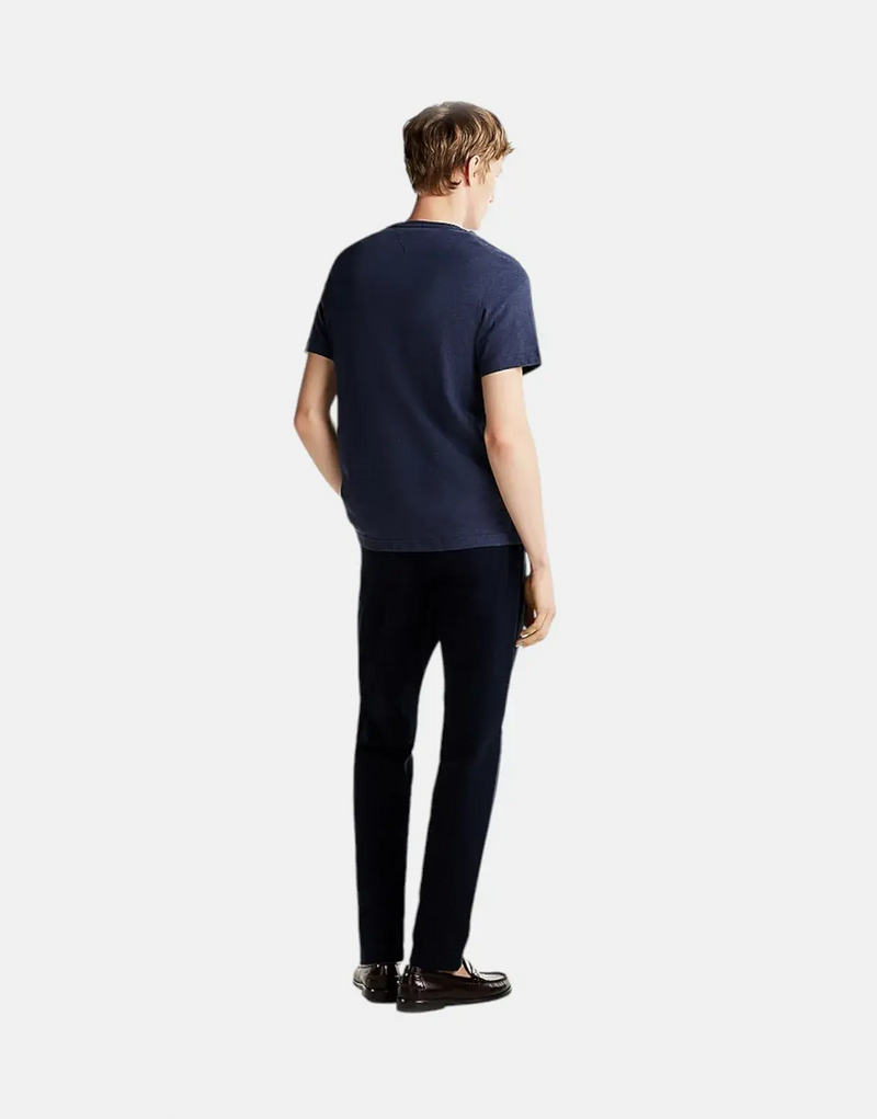 Tommy Hilfiger Essential Men's Heather Navy Regular Fit Pure Cotton T-Shirt