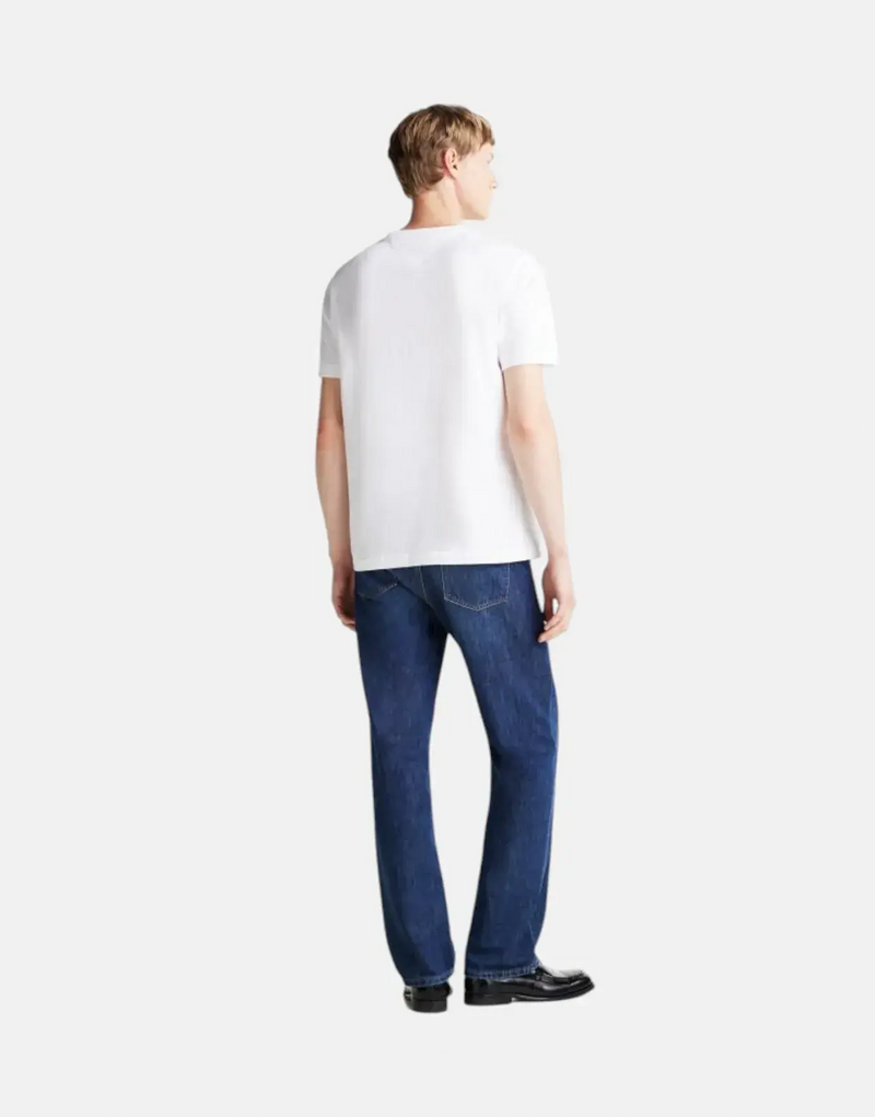 Tommy Hilfiger Essential Pure Cotton White Regular Fit Tee with Flag Logo