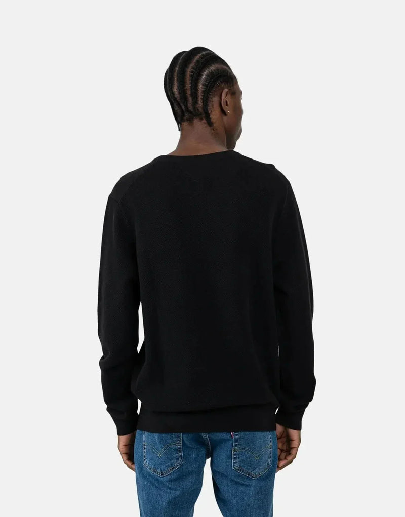 Tommy Hilfiger Essential Structure Black Crew Neck T-Shirt: Soft, Durable, Timeless Style