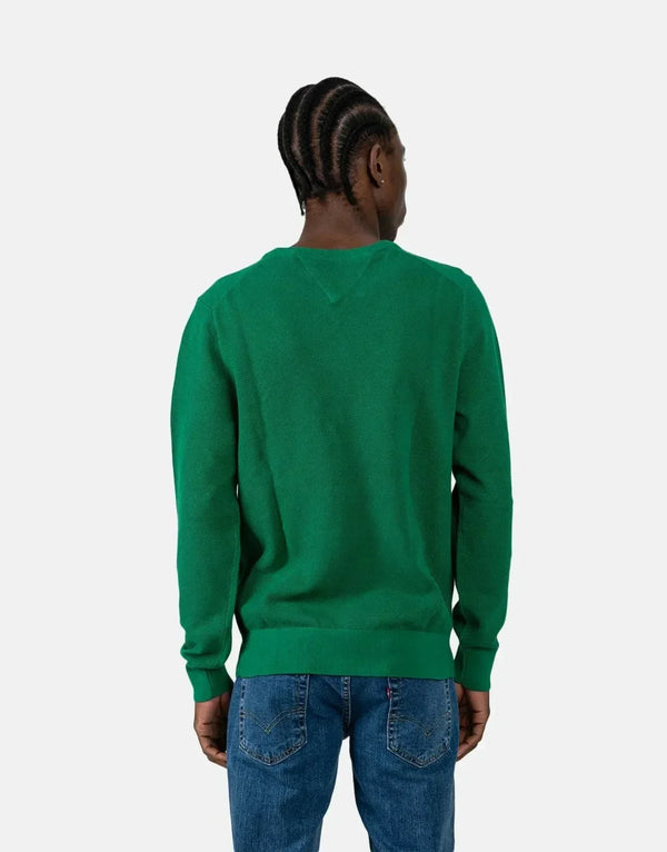 Tommy Hilfiger Men's Essential Structure Green Crew Neck T-Shirt
