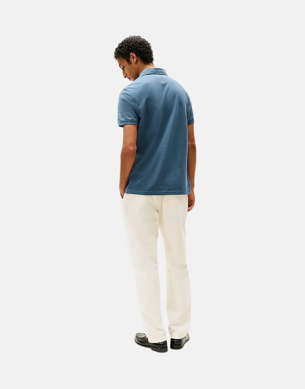 Tommy Hilfiger 1985 Regular Fit Steel Blue Organic Cotton Polo Shirt