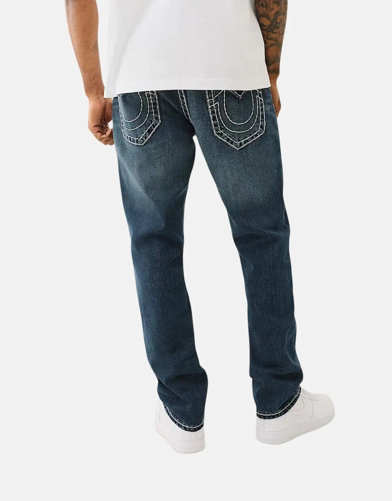True Religion Rocco Super T Frayed Skinny Blue Jeans - Iconic Style & Comfort