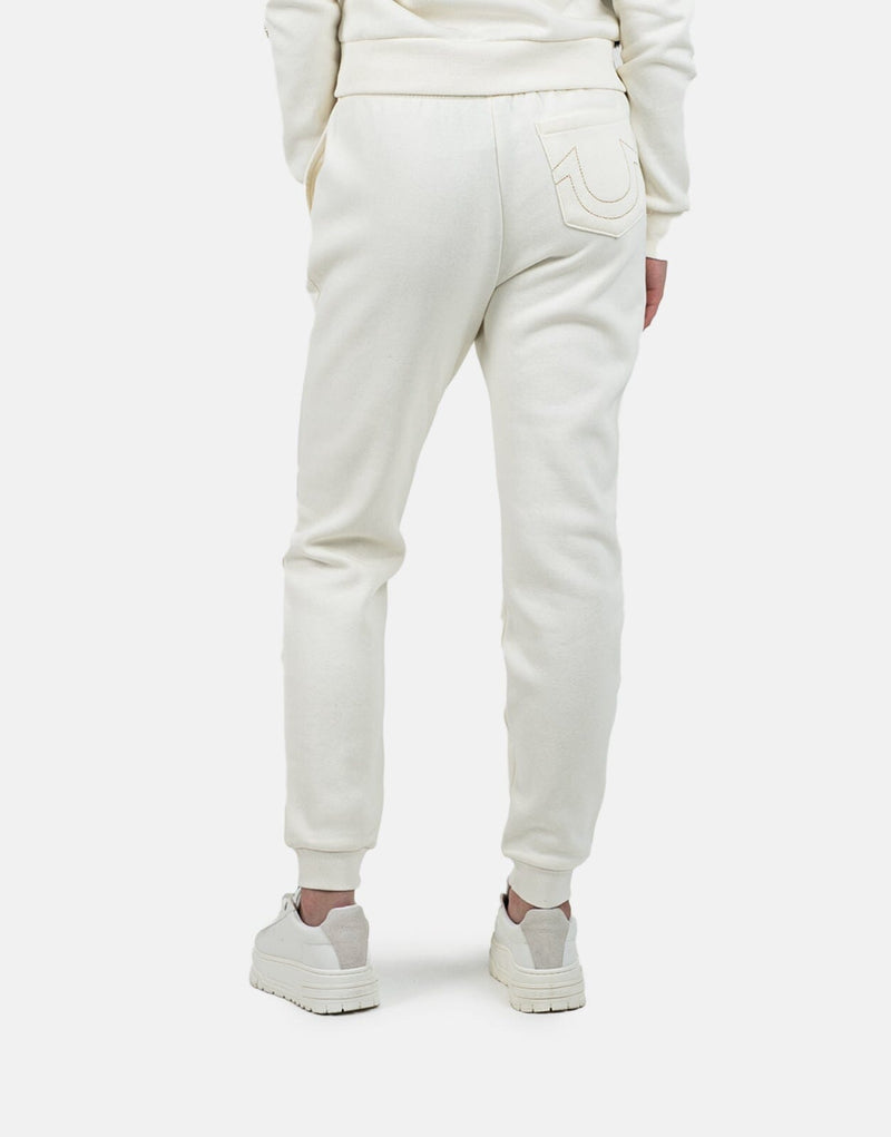 True Religion Script TR Off White Joggers: Premium Comfort & Iconic Style