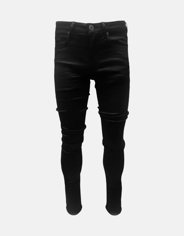 Vialli Men's Abertosht Skinny Jeans: Platinum Black Denim Style