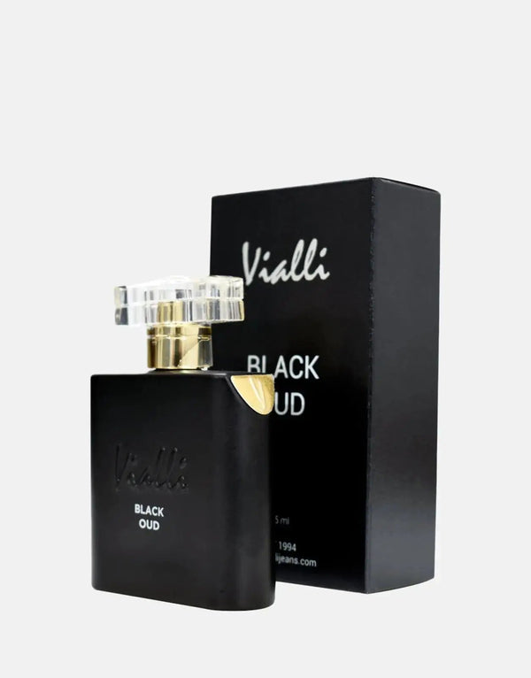Vialli Black Oud Unisex Perfume Spray: Long-Lasting Wood Extract Scent