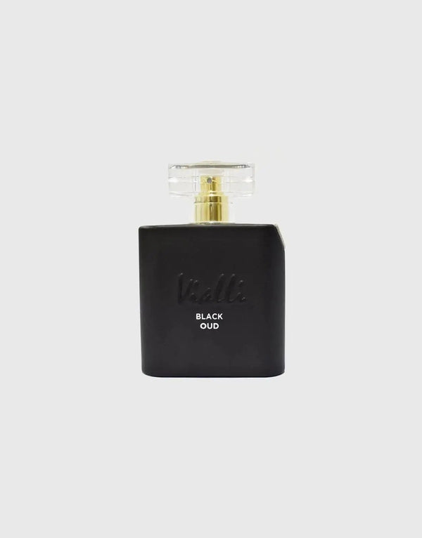 Vialli Black Oud Unisex Perfume Spray: Long-Lasting Wood Extract Scent