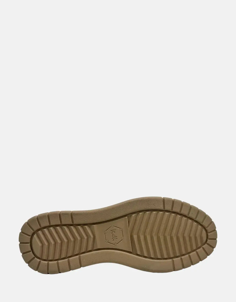 Vialli Bosetti White Khaki Sneakers: Low-Cut, Signature Design, Comfort, Style